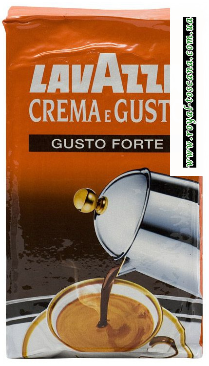 Кофе Lavazza Crema e Gusto forte арабика 20%