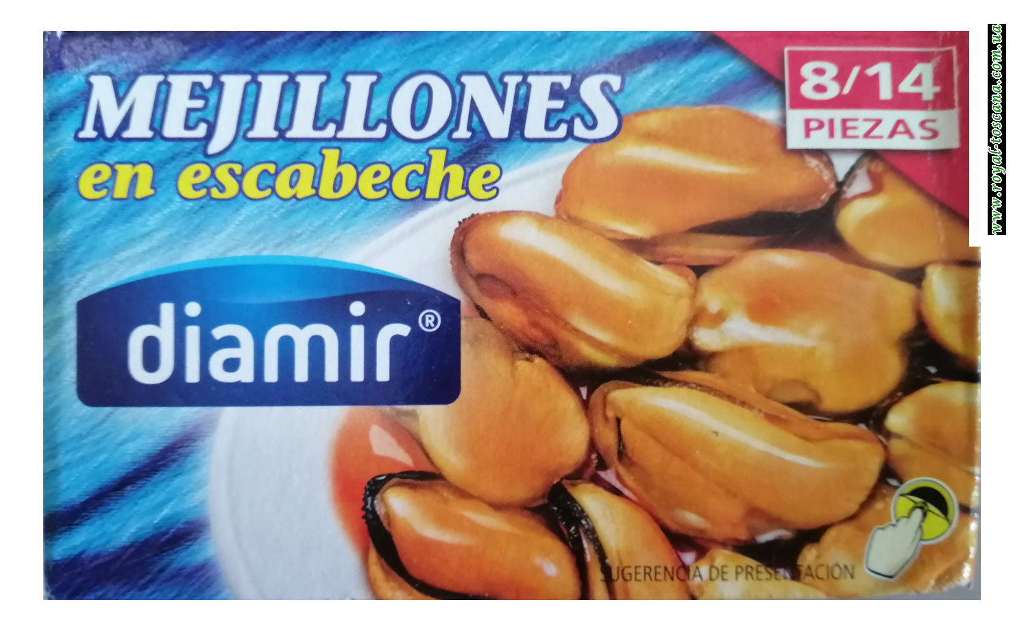 Мидии в маринаде Diamir Mejillones en escabeche 115г