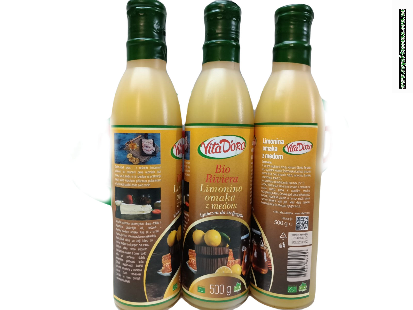 СОУС КРЕМ ЛИМОННО МЕДОВЫЙ VITADORO