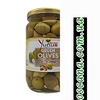 Оливки зеленые фаршированные миндалем Yunus 