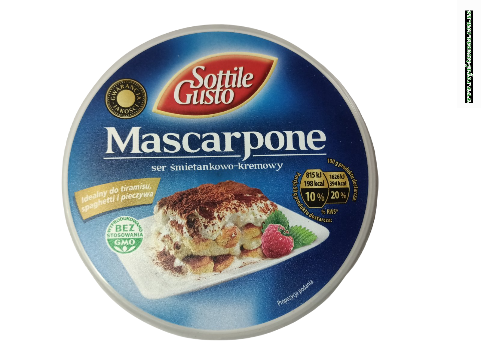 Сыр MascarponeSottile Gusto (Польша)