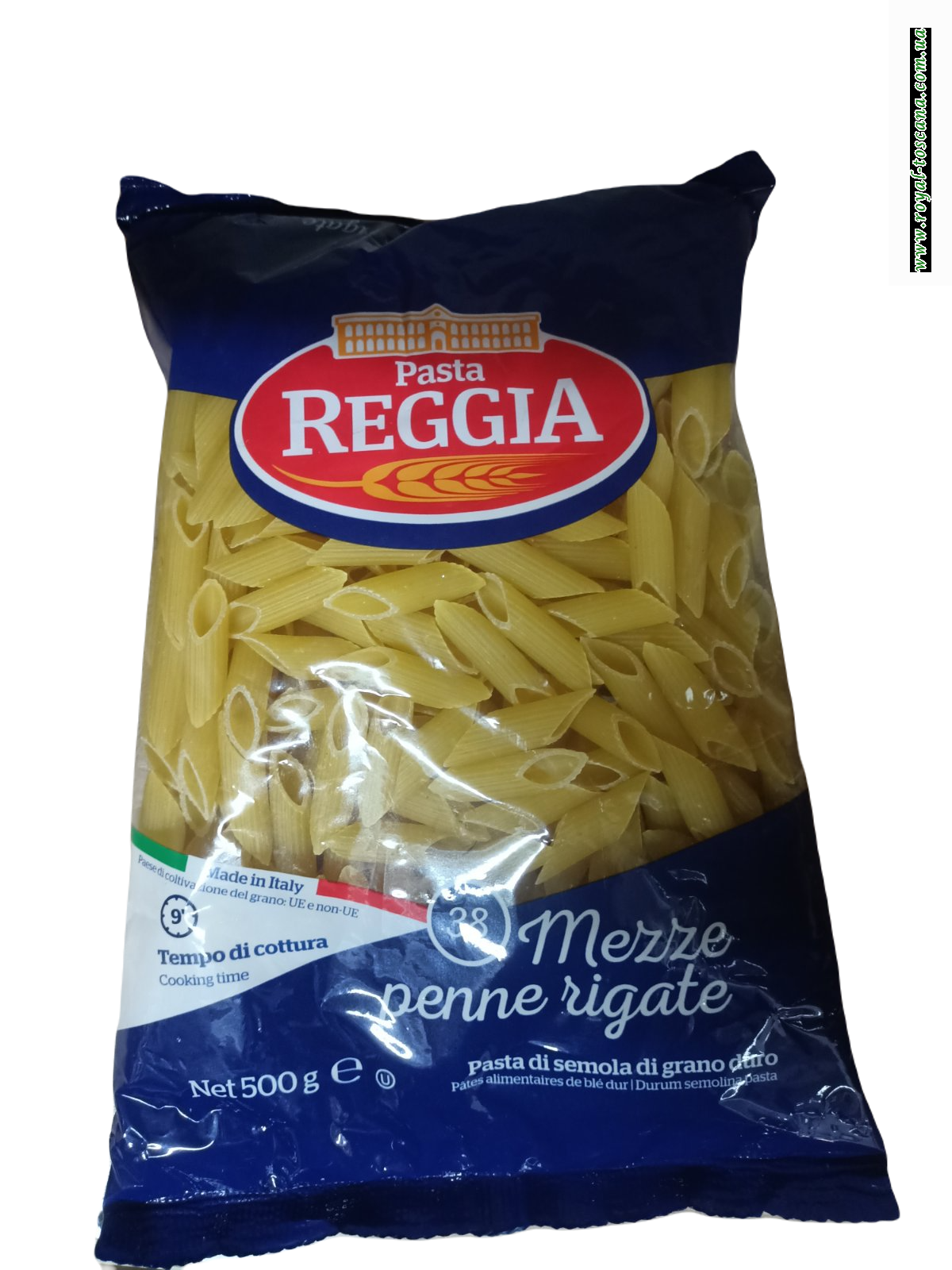 Макарон  pasta Reggia mezze penne rigate