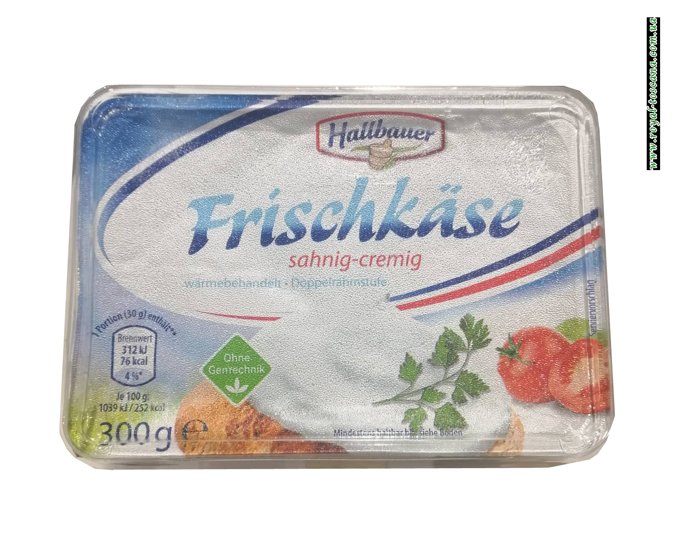 Сливочный кремовый сыр Hallbauer Frischkäse sahnig-cremig, 300г