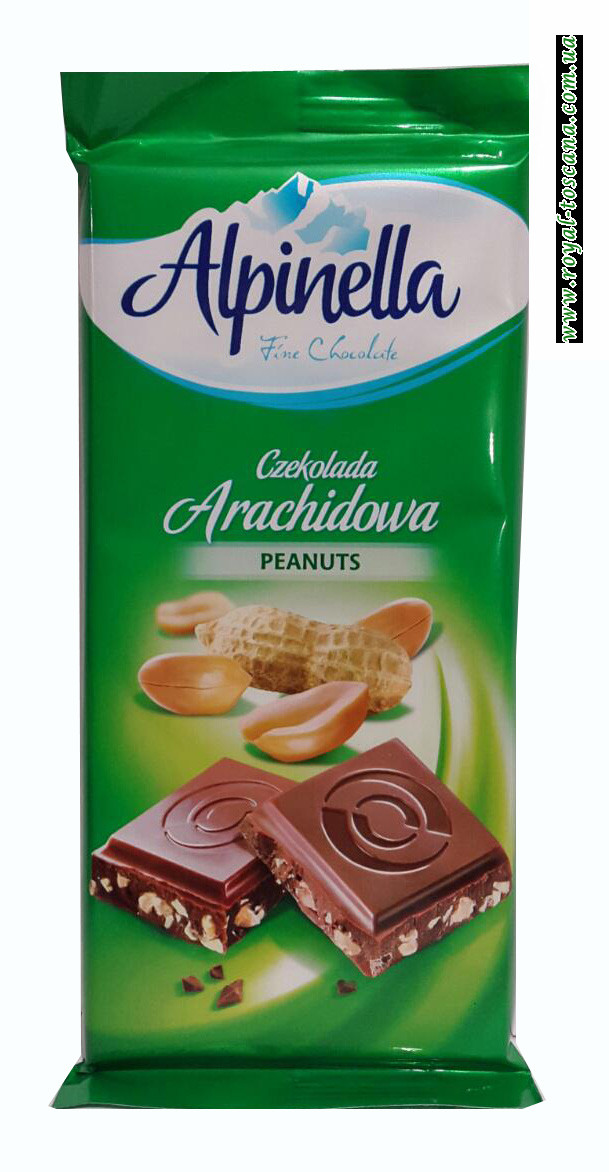 Шоколад молочный Alpinella Peanuts