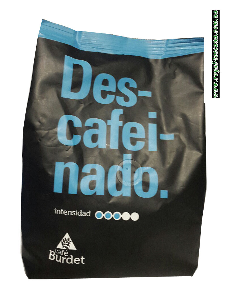 Кофе без кофеина в зернах Cafe Burdet Descafeinado, 500г