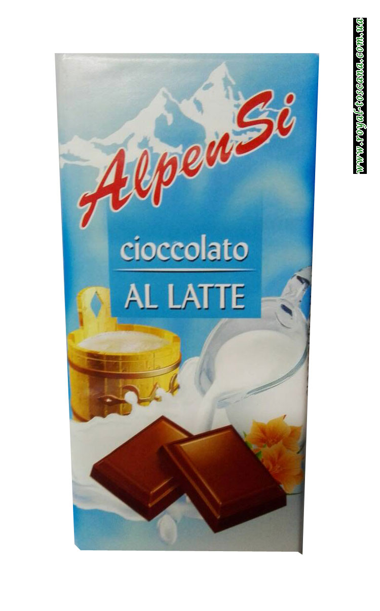 Шоколад молочный AlpenSi Cioccolato al Latte