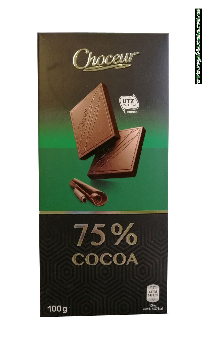 Шоколад черный Choceur 75% Cocoa