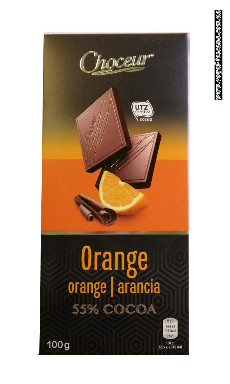 Шоколад черный с апельсином Choceur Orange