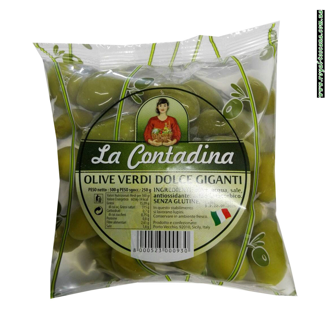 Оливки зеленые Contadina Olive Verdi Dolce Giganti