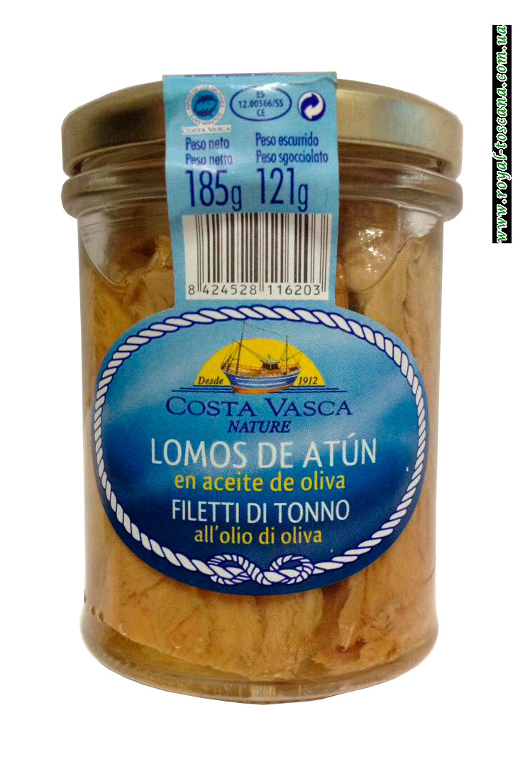 Филе тунца Costa Vasca Lomos de Atun
