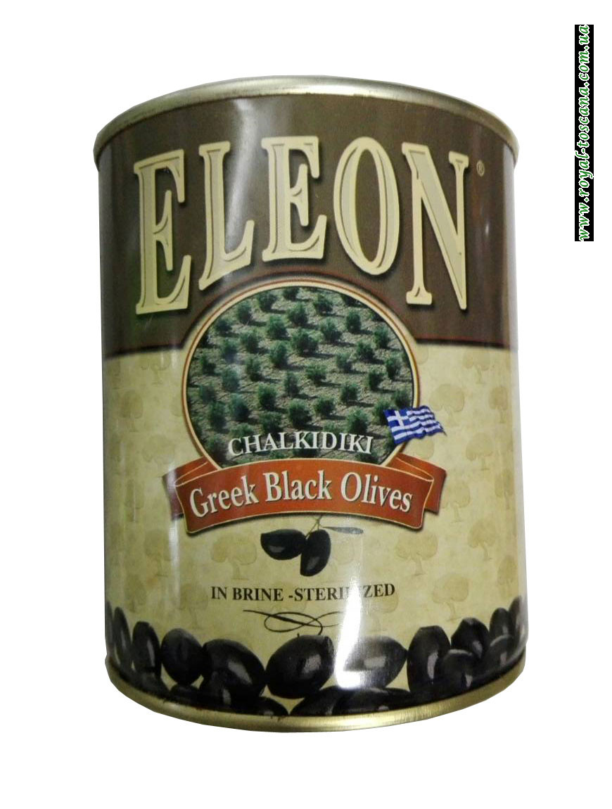 Оливки черные с косточкой Eleon Chalkidiki Greek Black Olives