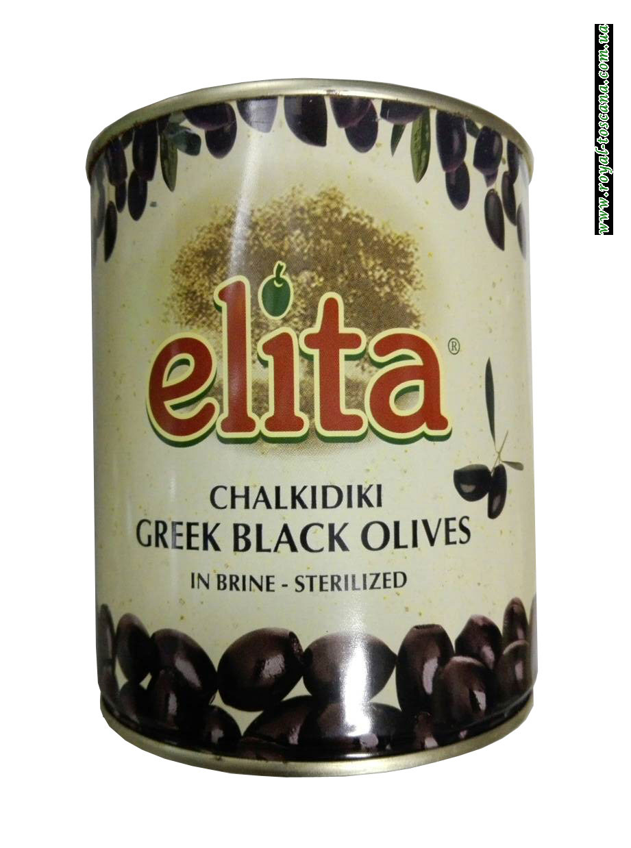 Оливки черные без косточки Elta Chalkidiki Greek Black Olives