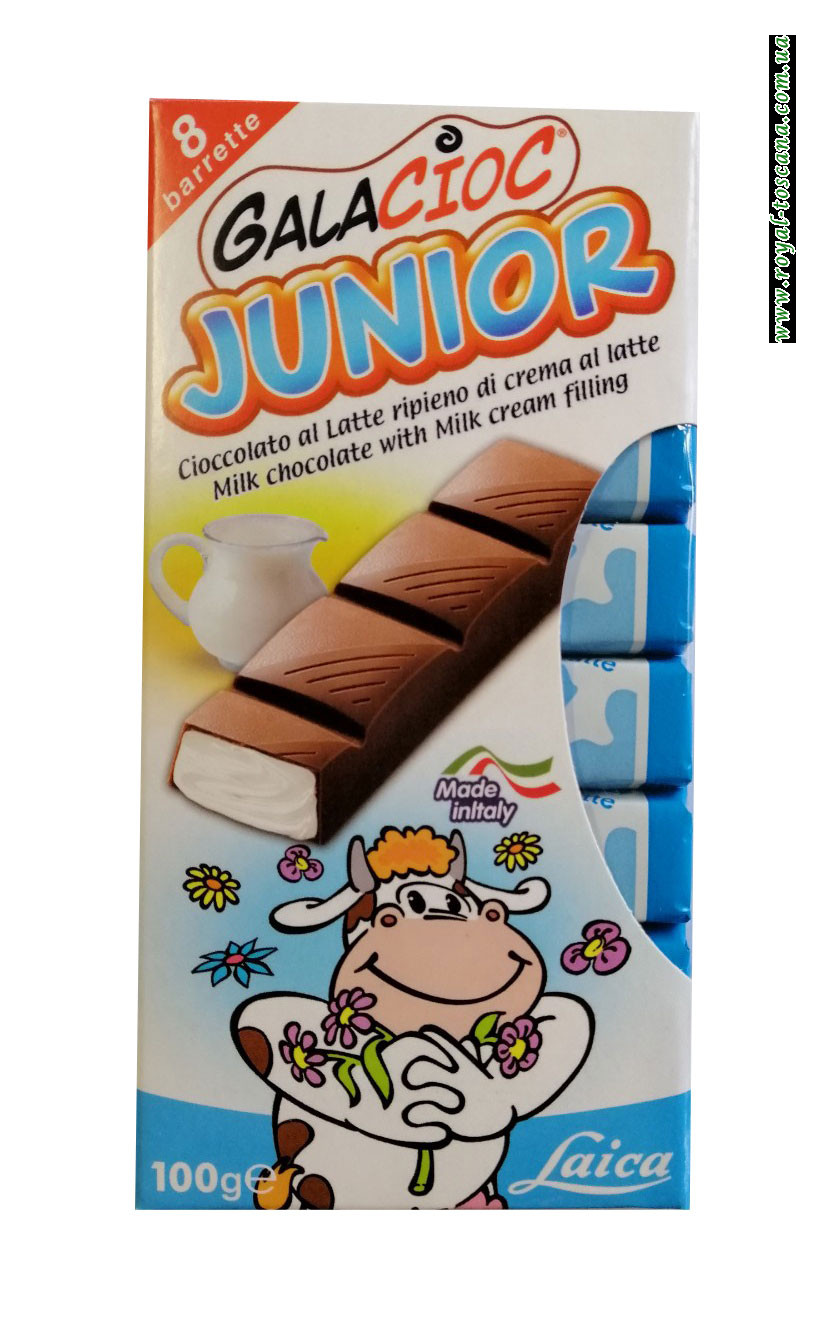 Шоколад детский с молочной начинкой Laica Gala Cioc Junior