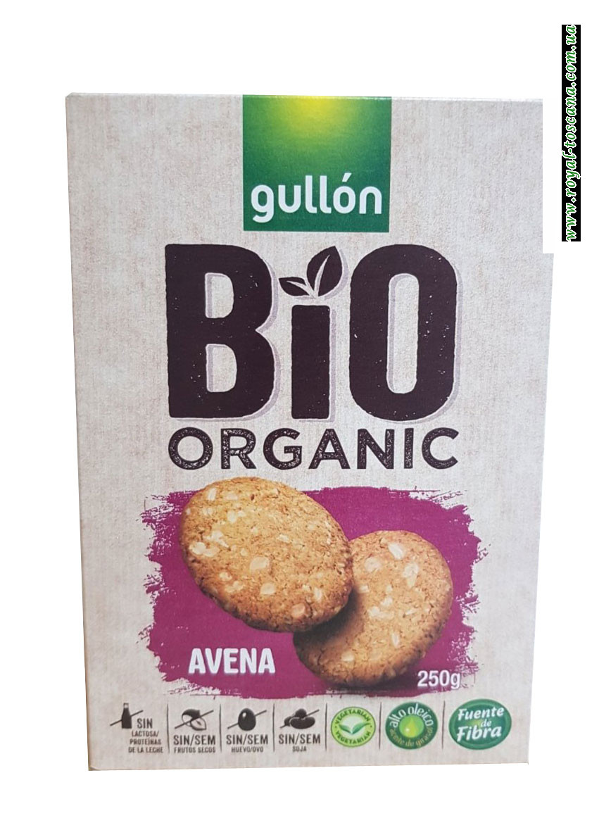 Печенье Gullon Bio Avena , 250г (не меньше 12 шт)