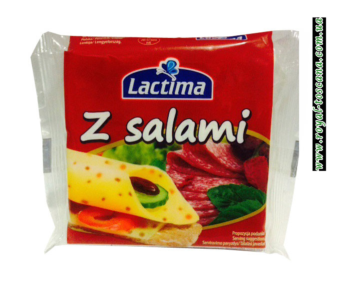 Сыр порционный Lactima z Salami
