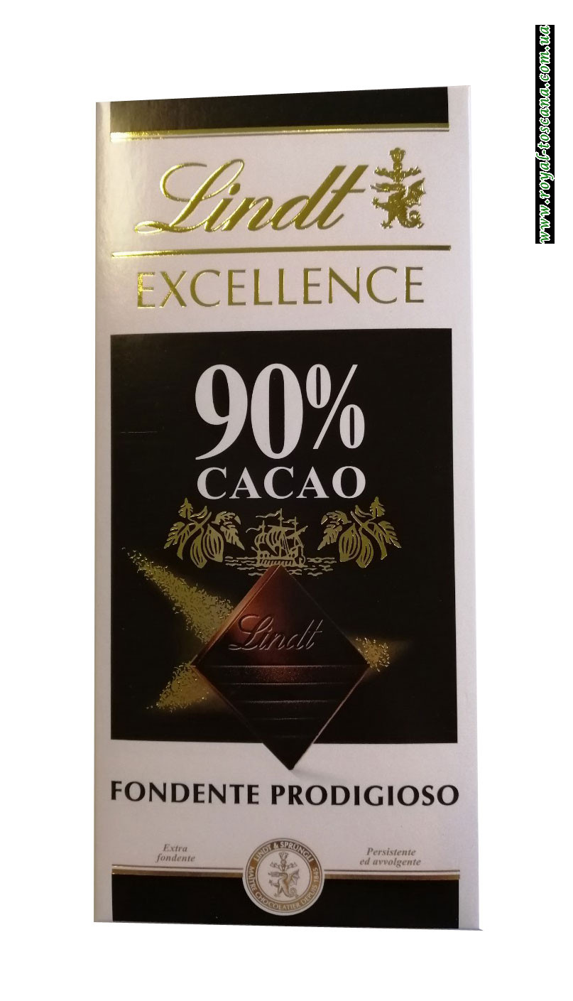 Шоколад черный Lindt Exellence 90% Cacao Fondente Prodigioso