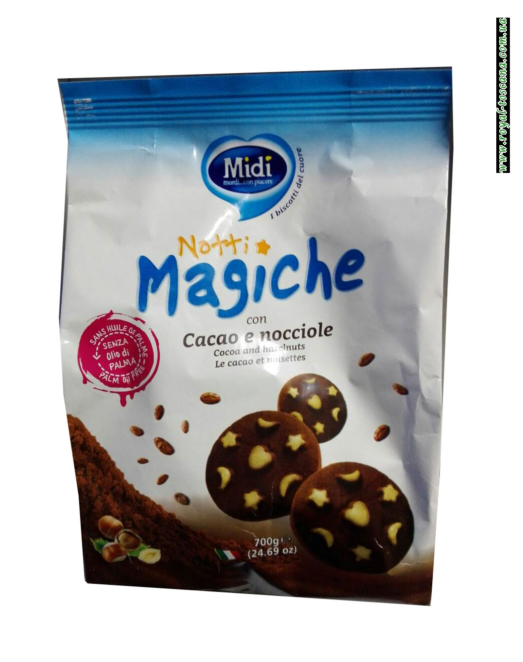 Печенье с фундуком Midi Notti Magiche con Cacao e Nocciole
