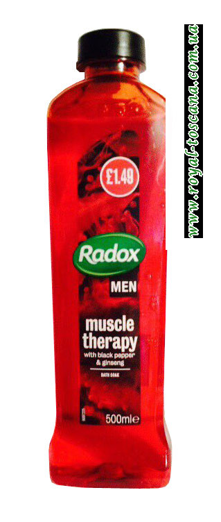 Пена для ванны с черным перцем и женьшенем для мужчин мужской Radox Muscle Therapy Men