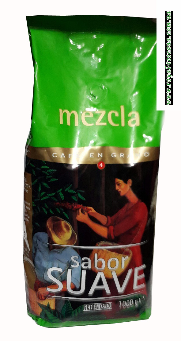 Кофе в зернах Hacendado Mezcla Sabor Suave