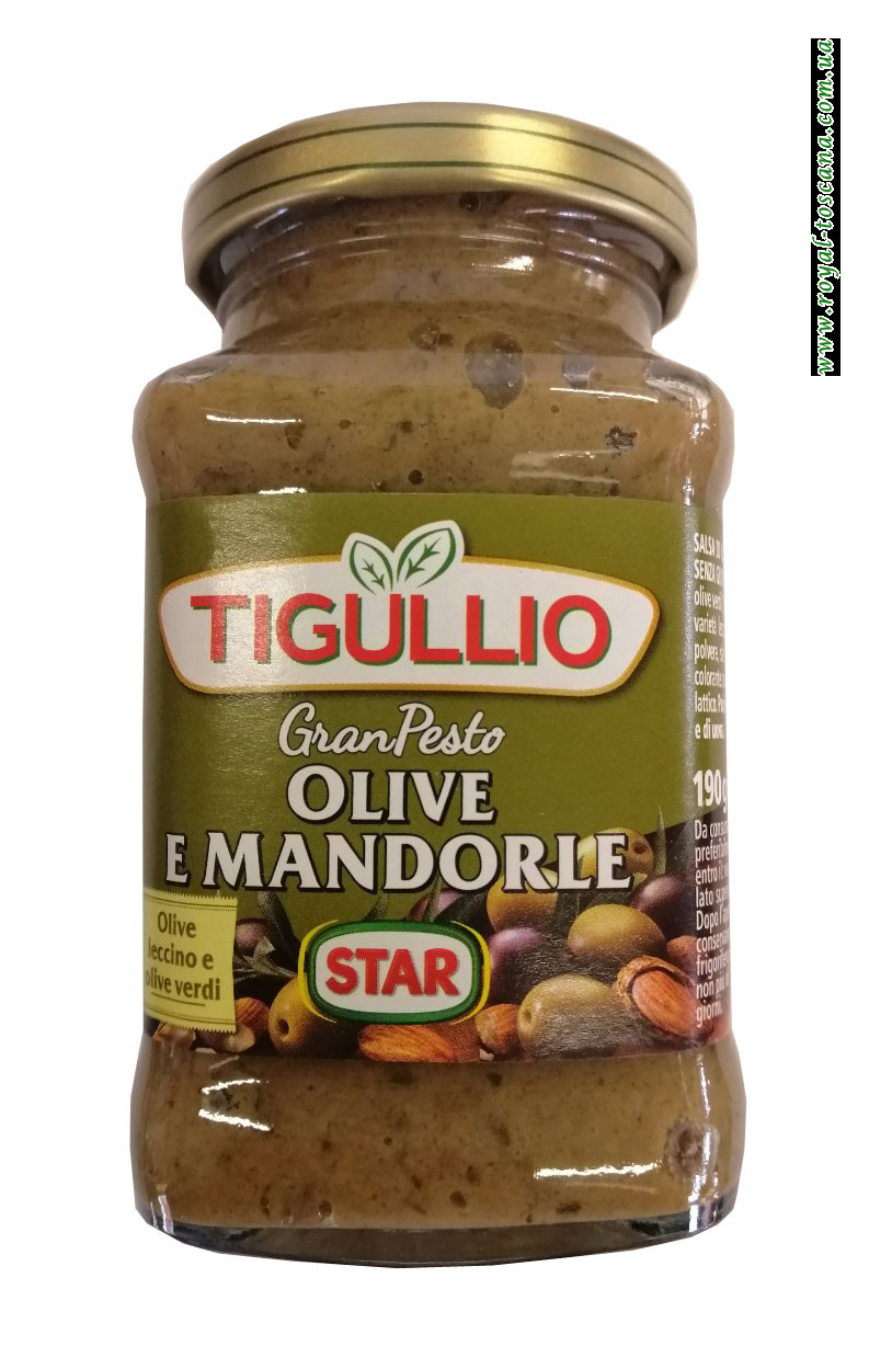 Соус с оливками и миндалем Tigullio Olive e Mandorle