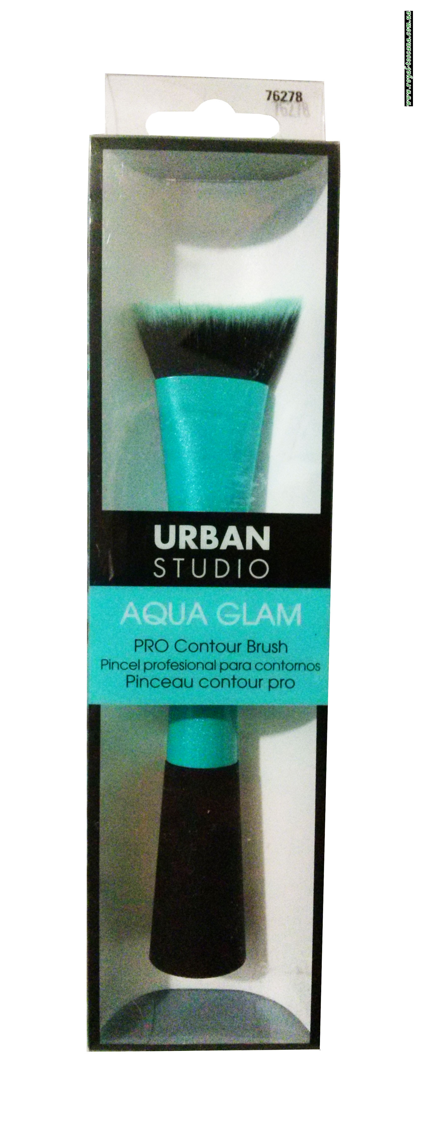Контурная кисточка для нанесения макияжа Urban Studio Aqua Glam PRO Contour Brush