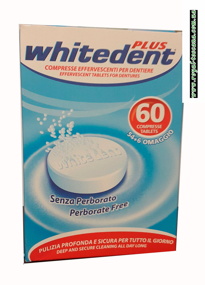 Таблетки для зубных протезов Whitedent Plus 60 tables