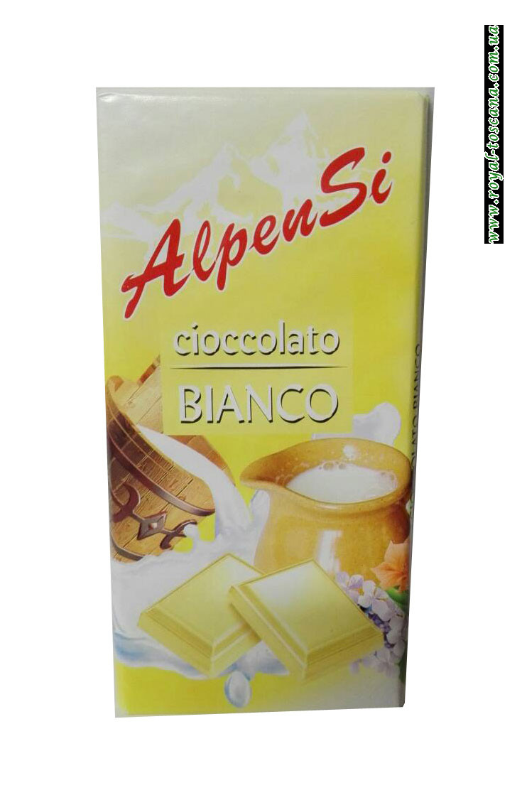 Шоколад белый AlpenSi Cioccolato Bianco