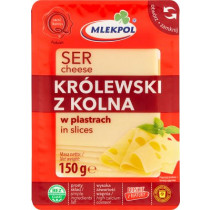 Сыр твердый Mlekpol Krolewski z Kolna (Королевский сыр) нарезка